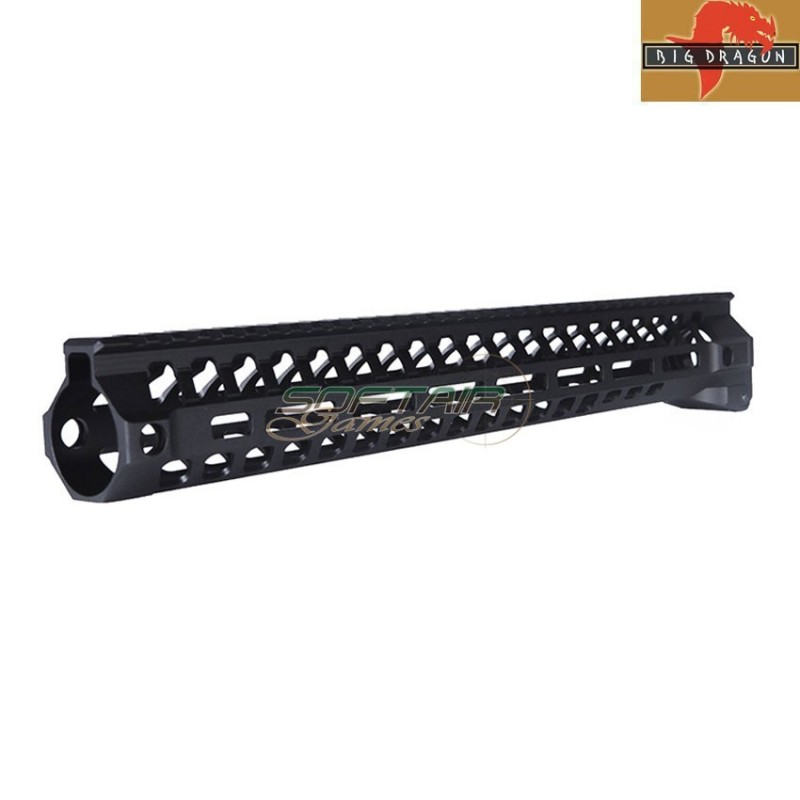 Handguard AR-15 LC SWITCH 15inch .223/5.56 Rail per m4 aeg big dragon (bd9274mbk15)