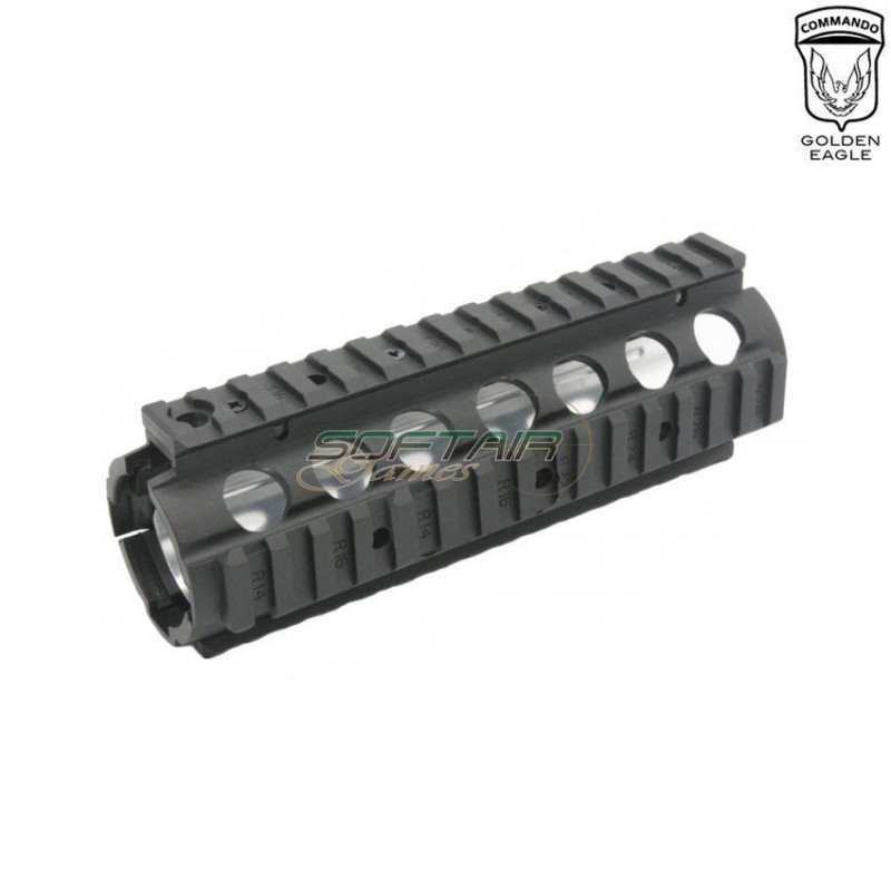 Handguard 7" nero in polimero per m4 golden eagle (ge-m-169)