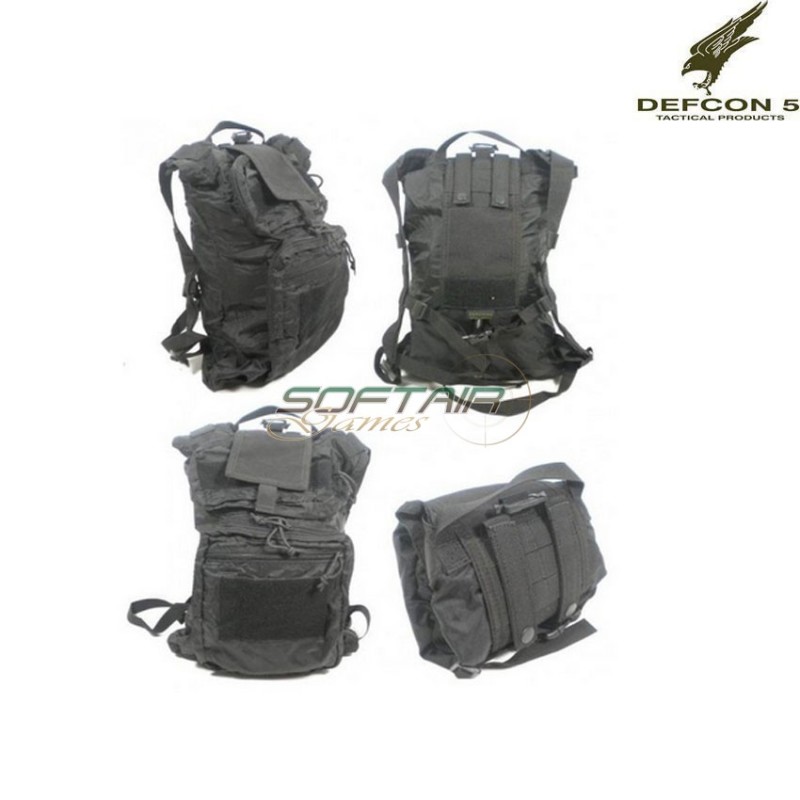 Black rollypolly backpack defcon 5 (d5-345-bk)