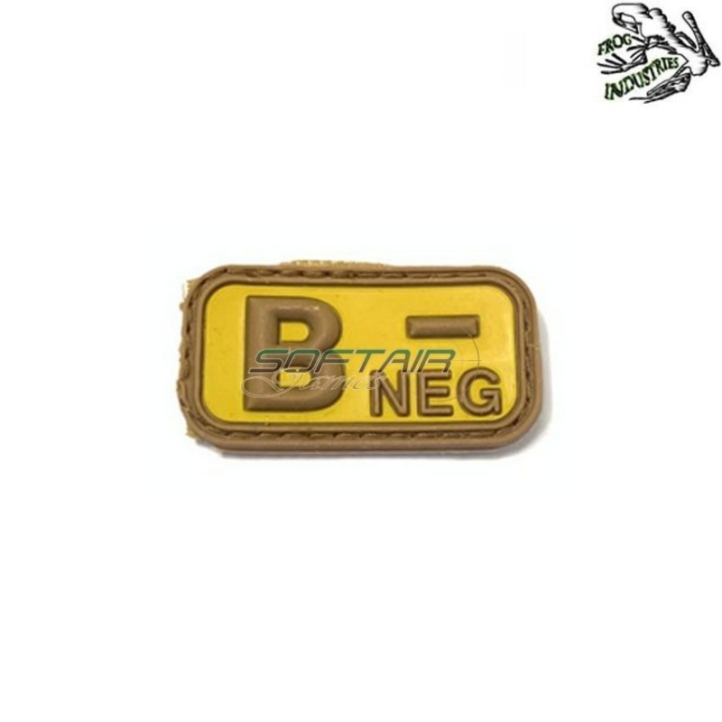 Patch 3d Pvc B Neg TAN Frog Industries® (fi-bneg-tan) Patch 3d Pvc B Neg TAN Frog Industries® (fi-bneg-tan)