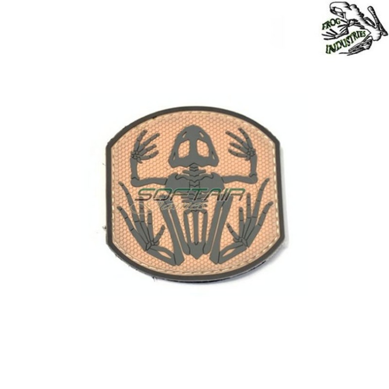 Patch 3d pvc FROG TAN frog industries® (fi-ra-tan)