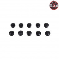 Set 10 pezzi tappini in gomma per granata 40mm gun five (gf-db107) Set 10 pezzi tappini in gomma per granata 40mm gun five (gf-db107)