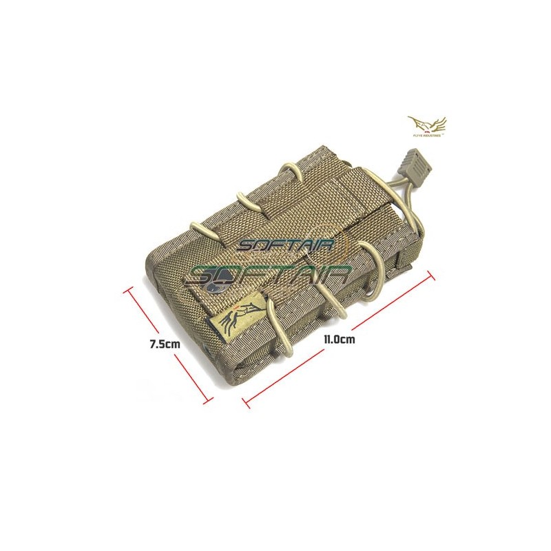 Single Bib Rifle Magazine Pouch Khaki Flyye Industries (cod.fy-ph-c034-kh)