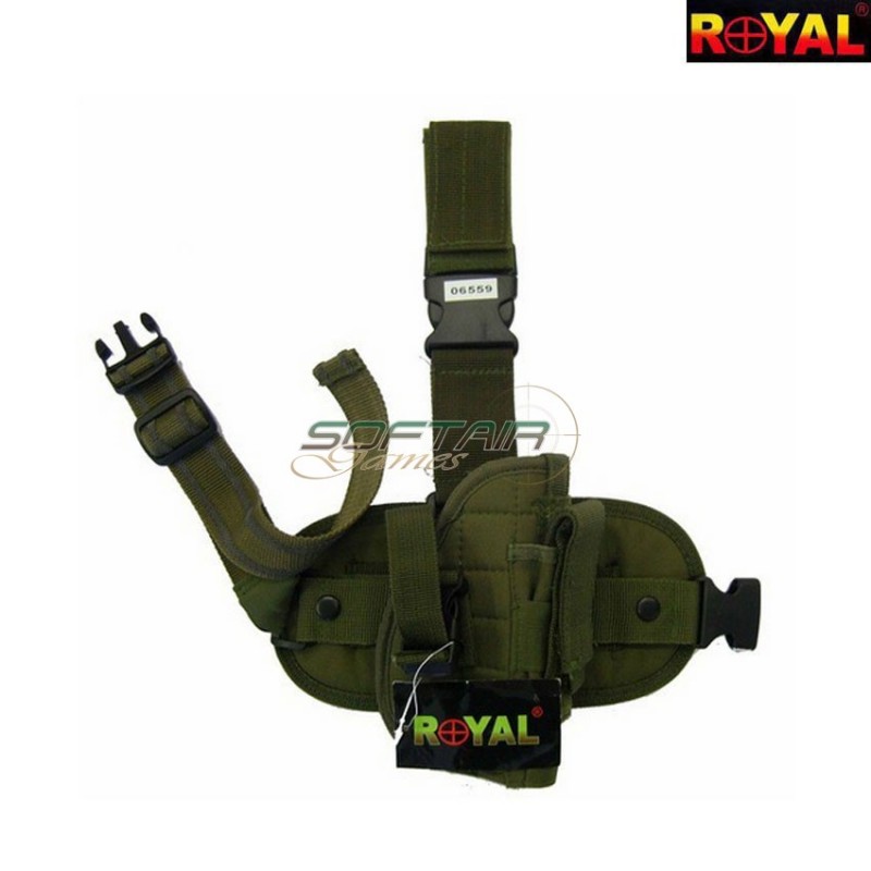 GREEN universal thigh holster royal (06559-od)
