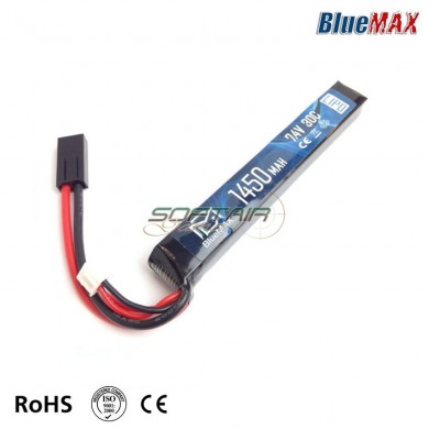 Lipo Battery Deans Connector 7.4v X 1450mah 30c Stick Type Bluemax-power® (bmp-7.4x1450-deans-stick)