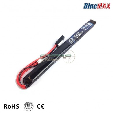 Batteria Lipo Connettore Mini Tamiya 7.4v X 1200mah 20c Slim Stick Type Bluemax-power® (bmp-7.4x1200-ss)