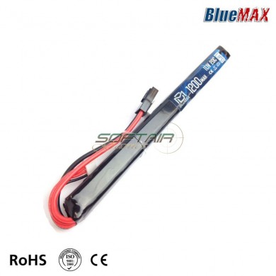 Batteria Lipo Connettore Mini Tamiya 11.1v X 1200mah 20c Slim Stick Type Bluemax-power® (bmp-11.1x1200-ss)
