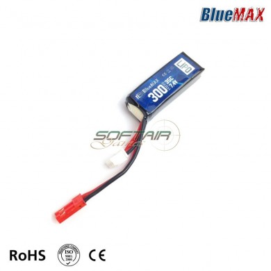 Batteria Lipo Connettore JST 7.4v X 300mah 35c HPA Micro Type Bluemax-power® (bmp-7.4x300-hpa)