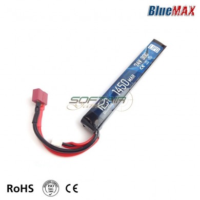 Batteria Deans 7.4.v X1450mah Bluemax-power (bmp-7.4x1450-ds-stk)