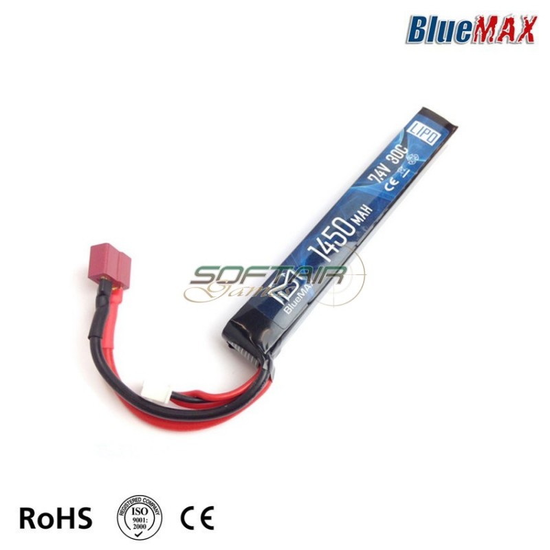 Batteria Deans 7.4.v X1450mah Bluemax-power (bmp-7.4x1450-ds-stk) Batteria Deans 7.4.v X1450mah Bluemax-power (bmp-7.4x1450-ds-stk)