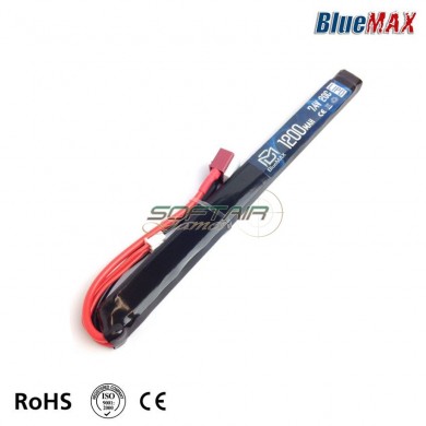Lipo Battery DEANS Connector 7.4v X 1200mah 20c Slim Stick Type Bluemax-power® (bmp-7.4x1200-ds-ss)