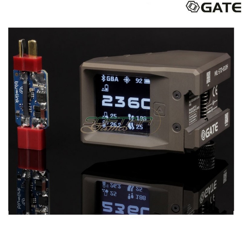 STATUS matt dark earth + BLU-LINK gate (gate-sta-1a-dmb)