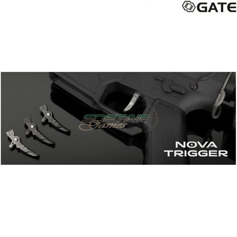 NOVA Grilletto 2E1 AEG Silver per AEG M4/M16 gate (gate-nt-2e1-s)