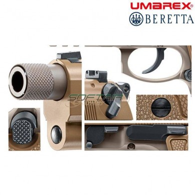 Pistola A Co2 Beretta M9 A3 FDE Blowback high power Umarex (um-2.6396)