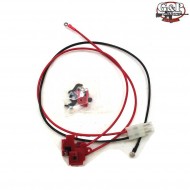 Teflon/silver rear cables kit big tamiya for aeg g&p (gp-gbx001a)