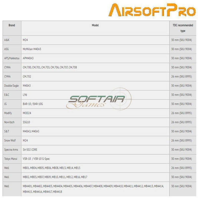 TDC Sniper hop up adjuster for 30mm outer barrels airsoftpro® (ap-9004)