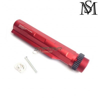 Stock tube strike ind. cnc style m4 aeg RED milsim series (ms-140-red)