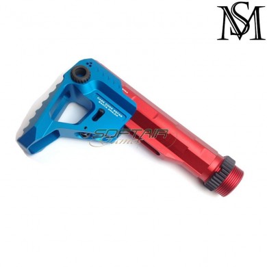 Stock tube strike ind. cnc style m4 aeg RED milsim series (ms-140-red)