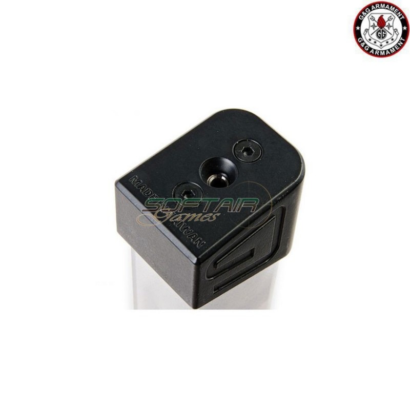 Long 20bb gas magazine for piranha w/dummy round g&g (gg-08189)