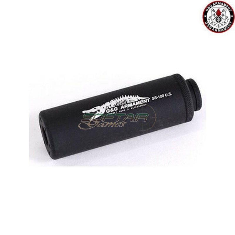 Silencer ss-100 crocodile BLACK 100mm CCW g&g (gg-01026-1) Silencer ss-100 crocodile BLACK 100mm CCW g&g (gg-01026-1)
