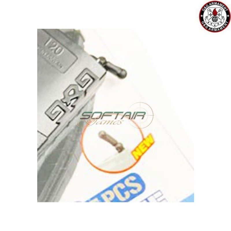 Set 5 Mid-cap Magazines M4 120bb Black & Tan w/new follower G&g (gg-08126)