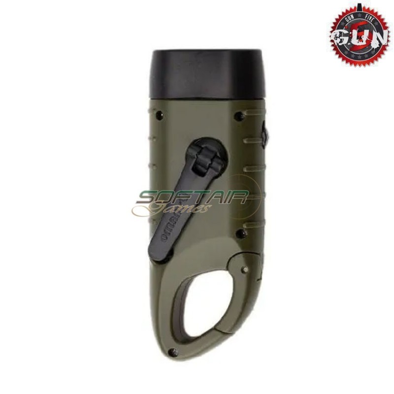 Torcia led dynamo/solar gun five (gf-01228)