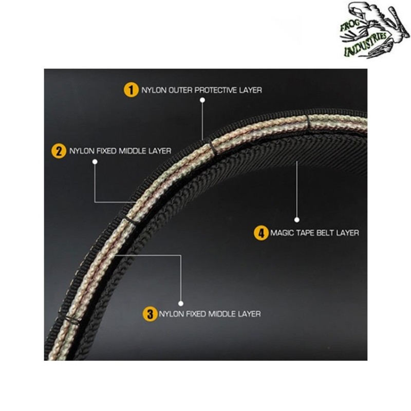 Cintura knight ron. style tattica NERA frog industries® (fi-ba22b-bk)