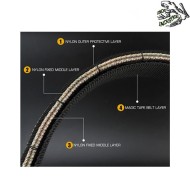 Cintura knight ron. style tattica NERA frog industries® (fi-ba22b-bk)