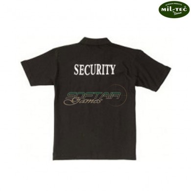Black polo SECURITY mil-tec (12061002)
