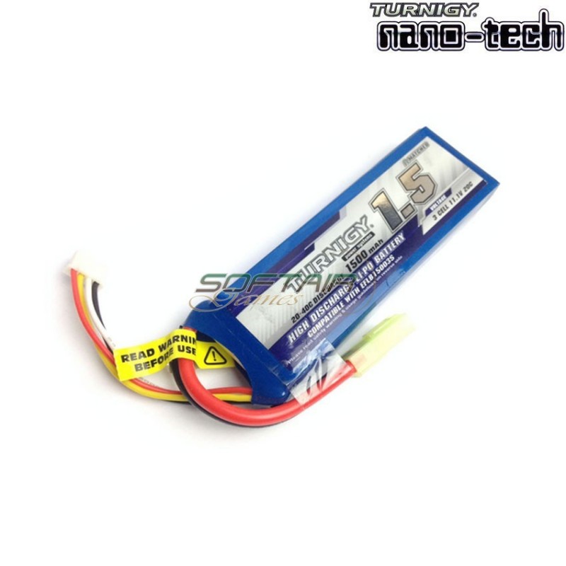 Batteria Lipo Connettore Tamiya 1500mah 11.1v 20~40c Turnigy (2342)