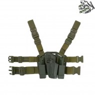 Holster OLIVE DRAB w/drop leg platform for M9 series frog industries® (fi-fbp2265-od)