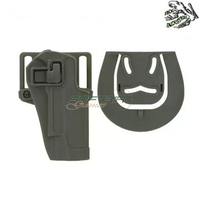 Fondina OLIVE DRAB quick-draw lock per 1911 serie frog industries® (fi-fbp2241-od)