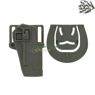 OLIVE DRAB quick-draw lock holster for 1911 series frog industries® (fi-fbp2241-od)