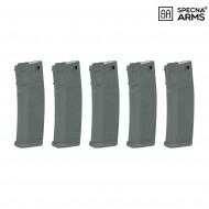 SET 5 caricatori s-mag monofilari polimero 125bb chaos grey per m4/m16 specna arms® (spe-05-025722) SET 5 caricatori s-mag monofilari polimero 125bb chaos grey per m4/m16 specna arms® (spe-05-025722)