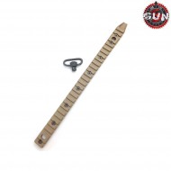 Slitta keymod tan urx style con anello qd gun five (gf-0343-tan)