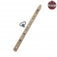 Keymod tan urx style rail with qd gun five ring (gf-0343-tan)