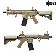 Fucile elettrico M4 8" POLYMER VERSION dark earth dboys (7301-t)