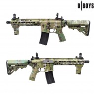 Electric rifle M4 9.5" METAL VERSION multicam dboys (4982m-m)