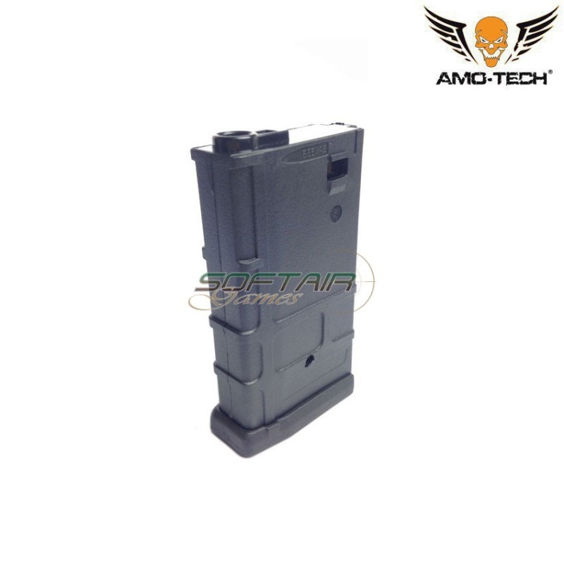 Caricatore MONOFILARE short 100bb wolf black per serie m4 amo-tech® (amt-mcs-wolf-bk)