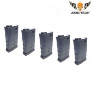 Set 5 mid-caps magazines short 100bb wolf black for m4 series amo-tech® (amt-mcs-wolf-bk-5) Set 5 mid-caps magazines short 100bb wolf black for m4 series amo-tech® (amt-mcs-wolf-bk-5)
