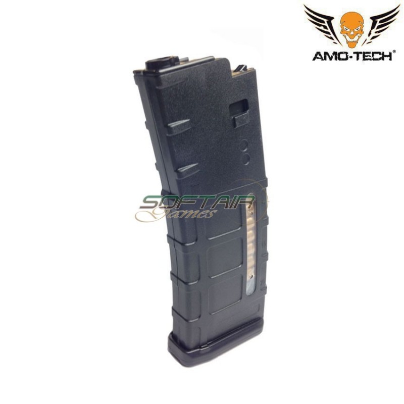 Caricatore MONOFILARE 80bb papa black per serie m4 sre next gen. amo-tech® (amt-mc-papa-bk)