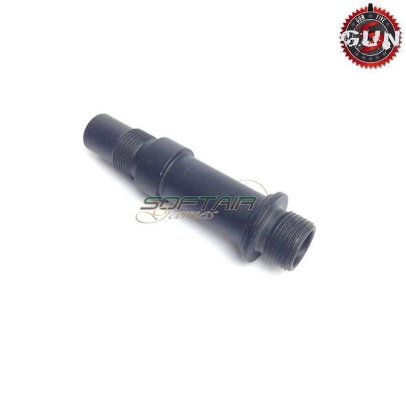 WELL/MARUI silencer adapter vz61 scorpion 14mm CCW black gun five (gf-sa001)