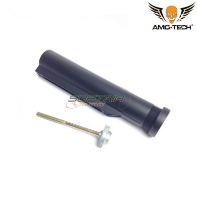 AEG m4 zinc alloy BLACK stock tube amo-tech® (amt-st-za)