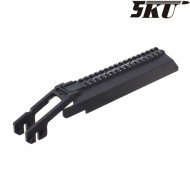 Top cover NERO con slitta per aeg ak 5ku (5ku-230)