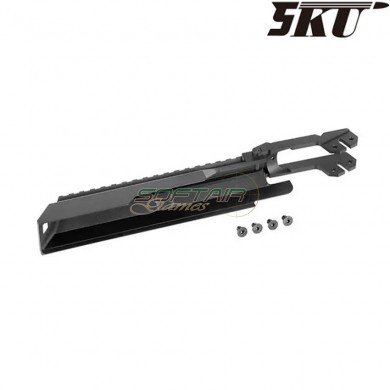 BLACK top cover with rail for aeg ak 5ku (5ku-230)