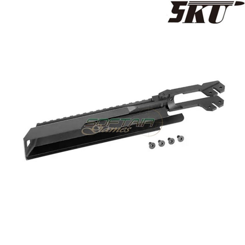 Top cover NERO con slitta per aeg ak 5ku (5ku-230)