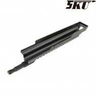 Top cover tws dog leg NERO con slitta per aeg ak 5ku (5ku-210)