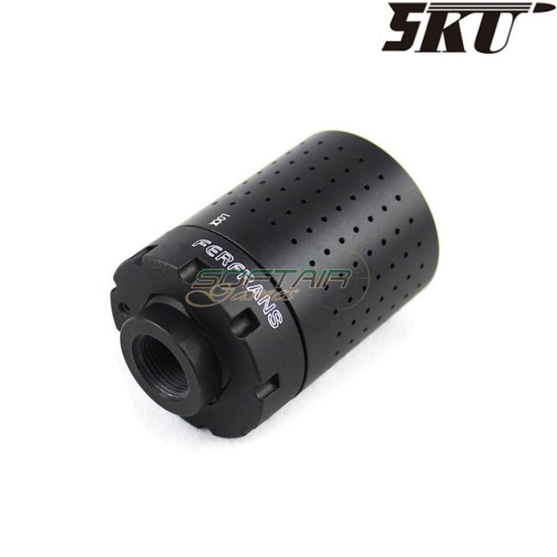 Spegnifiamma nero ferfrans blaster & muzzle 14mm ccw 5ku (5ku-206)