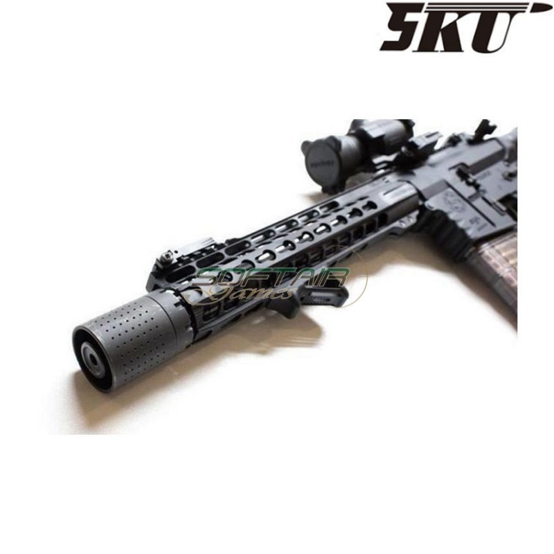 Black flash hider ferfrans blaster & muzzle 14mm ccw 5ku (5ku-206)