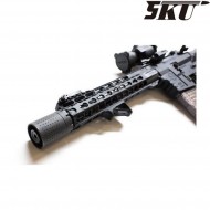 Black flash hider ferfrans blaster & muzzle 14mm ccw 5ku (5ku-206)